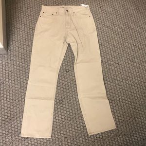 Old navy 30-32 tan straight jeans